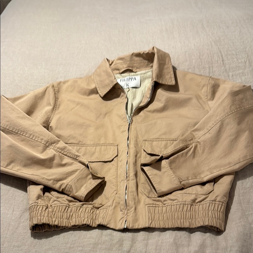 Filippa K Tan Cropped bomberJacket
